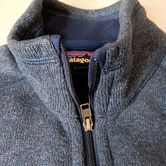 Patagonia Better Sweater M Jacket Full Zip Knit Fleece Pink Flower Patch READ - Picture 16 of 16